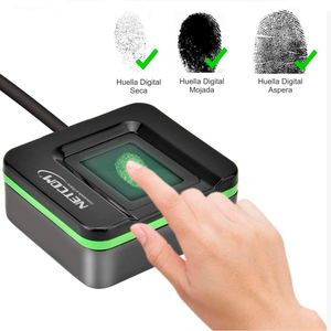 Lector y Escáner de Huellas Dactilares USB NETCOM Sensor Huellas