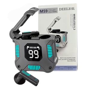 Audífonos Bluetooth 5.3 Gamers M59 Con Cancelación de Ruido GRIS