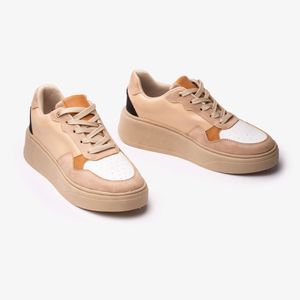 Zapatilla Nébula Cancun Beige Blanco