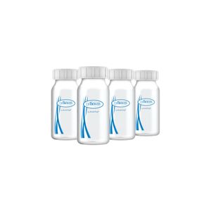 Set x4 Botellas Almacenadoras de Leche Dr Browns de 4oz Boca Estrecha