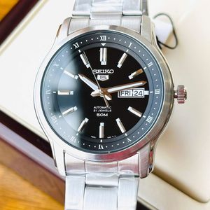 Reloj Seiko 5 SNKP11 Automático Fecha Acero Inoxidable Dial Negro