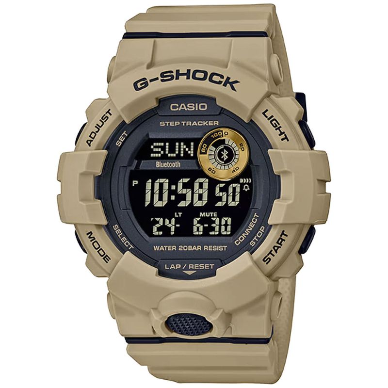 Reloj Casio G Shock GBD800UC 5 Digital Bluetooth Luz Led Resina Beige Real Plaza