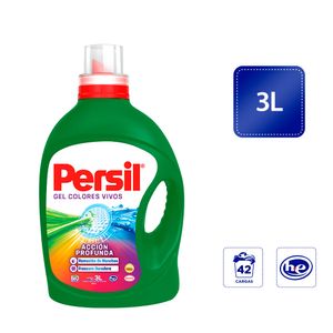Detergente Líquido PERSIL Colores Vivos Botella 3L