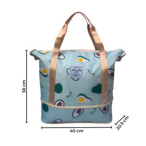 Pañalera para Bebé Bolso Cartera Impermeable Expandible Paltitas 30B