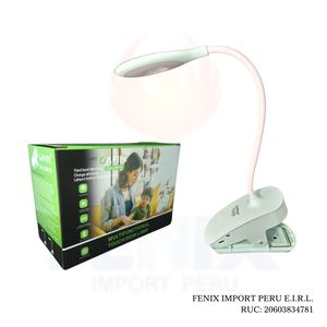 Lámpara De Escritorio Clip Táctil Multifuncional Cn-L3801b VERDE
