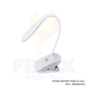 Lámpara De Escritorio Clip Táctil Multifuncional Cn-L3801b BLANCO