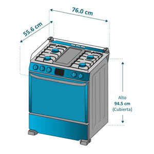 Cocina Panel Digital Touch 5 Hornillas CMP7670FX0