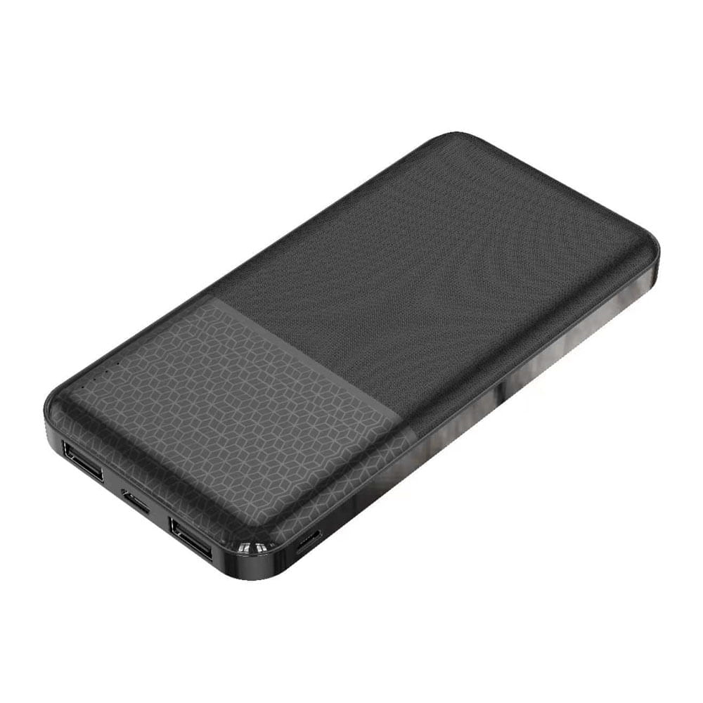 Batería externa Izuum MP32 10000 mAh, 12W, 2 usb + 1 tipo c, negro