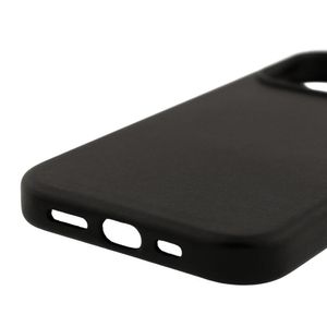 Case para iPhone 13 Pro, piel sintentica, con MagSafe para carga inalámbrica, para accesorios magnéticos, negro