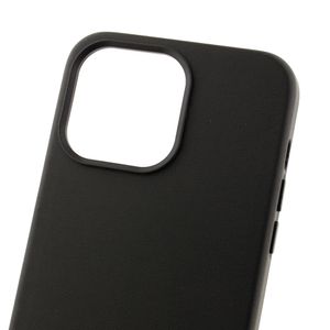 Case para iPhone 14 Pro Max, piel sintentica, con MagSafe para carga inalámbrica, para accesorios magnéticos, negro