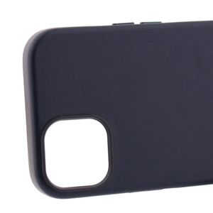 Case para iPhone 14, piel sintentica, con MagSafe para carga inalámbrica, para accesorios magnéticos, azul