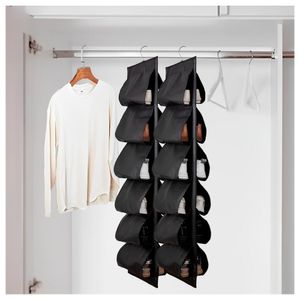Organizador Colgador de Zapatos para Closet Zapatera Colgante Negro 019C