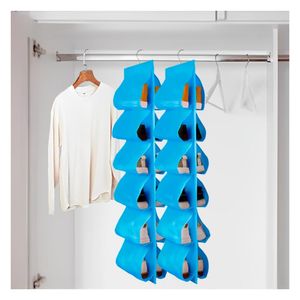 Organizador Colgador de Zapatos para Closet Zapatera Colgante Celeste 019C