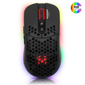 Mouse Gamer Inalámbrico Micronics Warrior GM828RX Negro