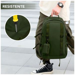 Mochila Porta Laptop 15.6" con Accesorio Verde XB5