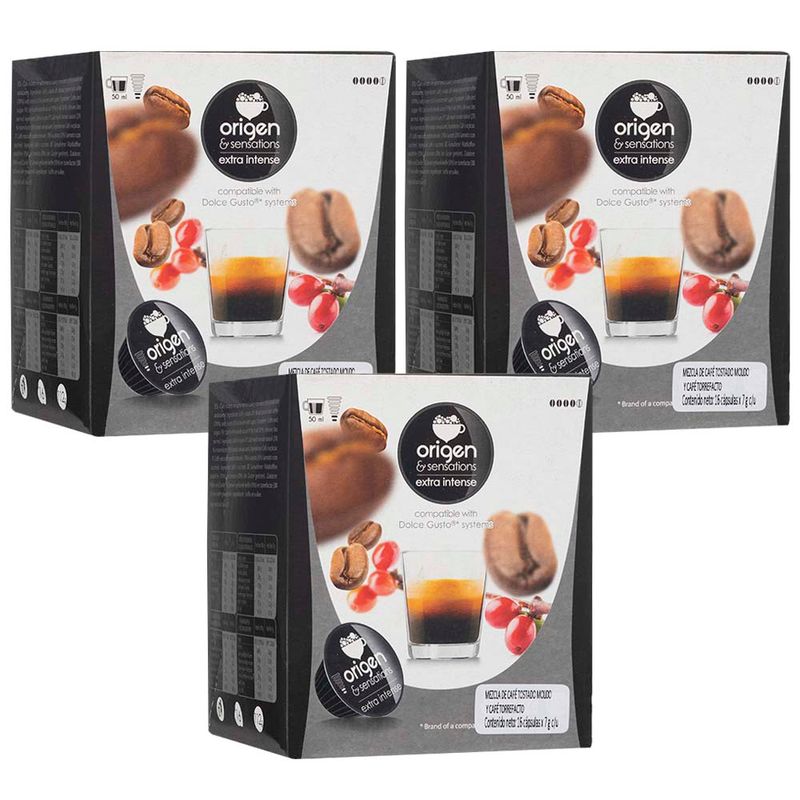 Origen & Sensations - Cápsulas Dolce Gusto EXTRA INTENSO