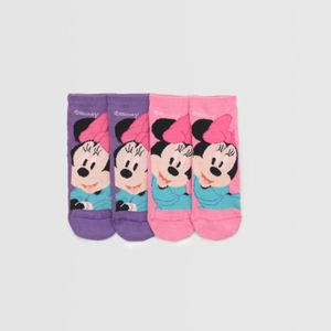 Medias Antideslizantes Pack De 2 Minnie Mouse Para Niña