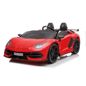 Carro a Bateria para Niños Lamborghini Aventador svj Rojo