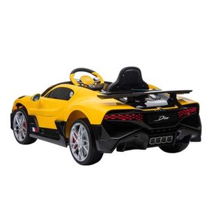 Carro a Bateria para Niños Bugatti Divo Amarillo