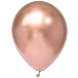 Globos de Latex OLEGO Cromado 09" Oro Rosa 12un