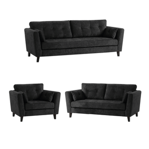 Juego de Sala 3 2 1 Handry Negro