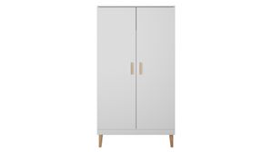 Ropero Clásico 2 puertas Zulei color Blanco TU MESITA
