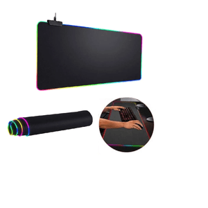 Mouse Pad Gamer Rgb Retro Iluminada XL 80x30cm