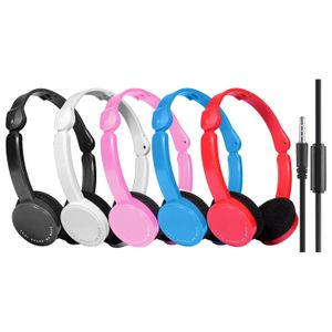 Audifonos Supraaurales T-111 3,5 Mm Con Cable Plegables Negros