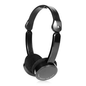 Audifonos Supraaurales T-111 3,5 Mm Con Cable Plegables Negros