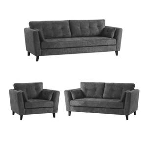 Juego de Sala 3 2 1 Handry Gris Oscuro
