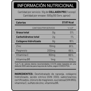 Colageno Hidrolizado Collagen Pro 500 Gr Mora Universe Nutrition
