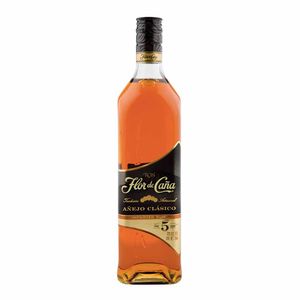 Ron FLOR DE CAÑA 5 Años Añejo Clásico Botella 750ml