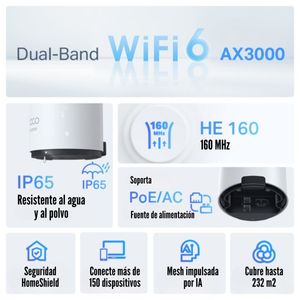 Sistema Wi-Fi Mesh TP-Link Deco X50-Outdoor (1-Pack) AX3000