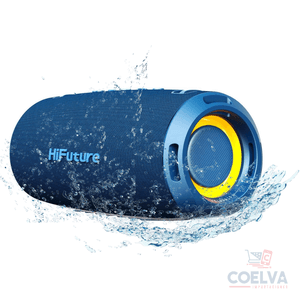 Parlante HiFuture Gravity Bluetooth Portátil Luces RGB IPX7 y 8 Horas Color Azul