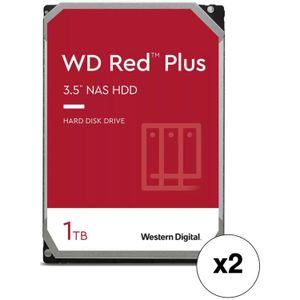 Disco Duro Interno Nas Wd Red Plus 1Tb 5400 Rpm Sata Iii 3.5 Paquete de 2