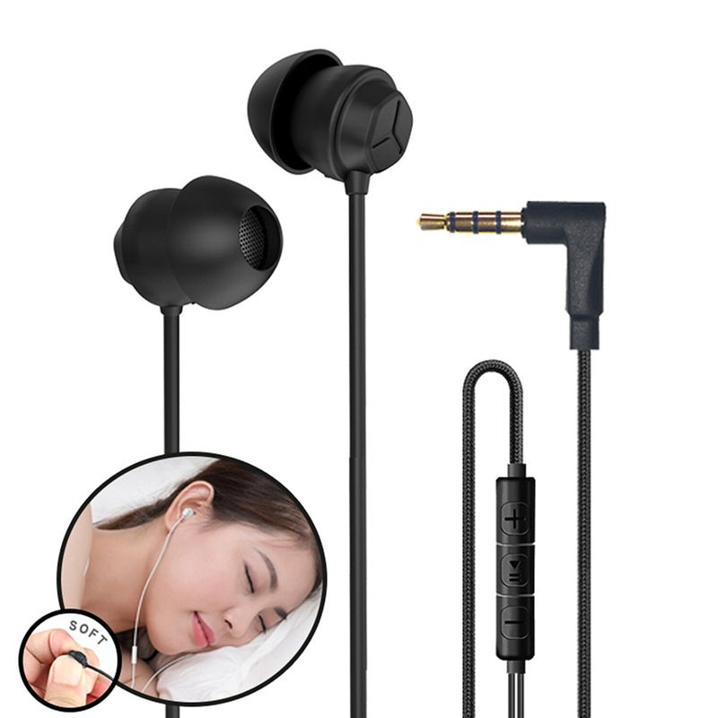 Auriculares intrauditivos de silicona suave para dormir, cascos