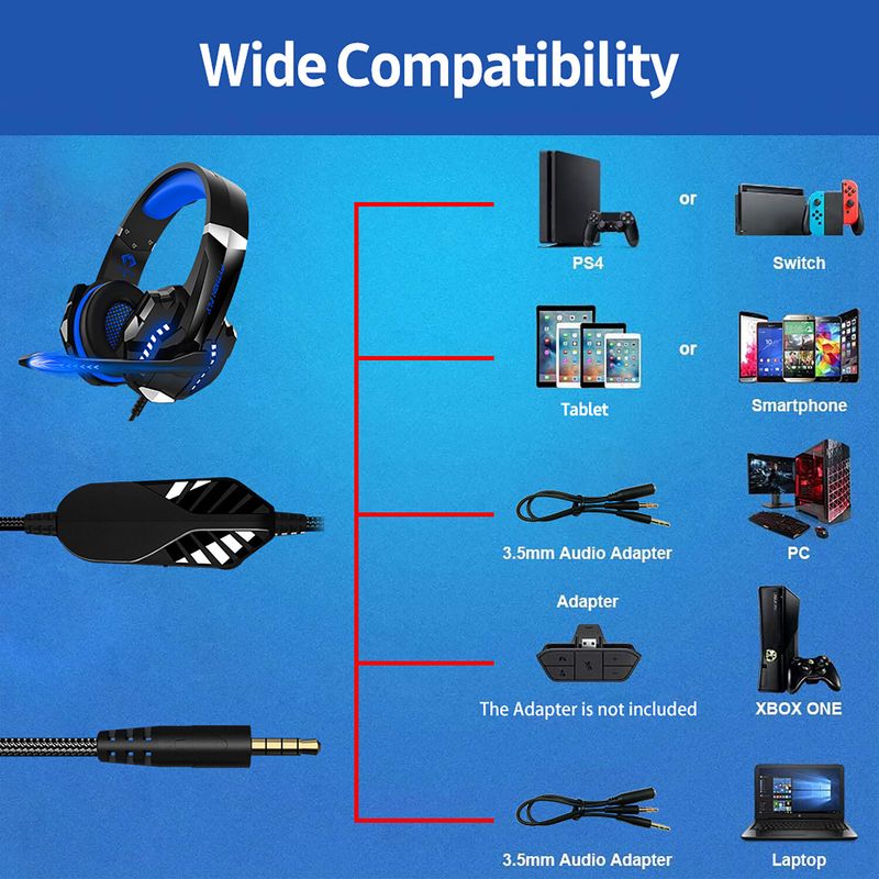 Audifonos Gaming Python Fly G9000Pro Con Aislamiento De Ruido