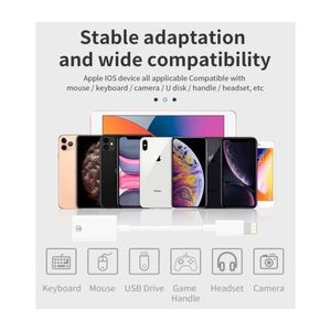 Hub Usb 4 Puertos Usb 3.0 a Lightning para iPhone iPad