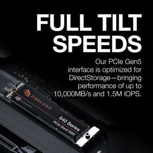 Ssd Interno Seagate Firecuda 540 Pcie 5.0 X4 M.2 de 2Tb