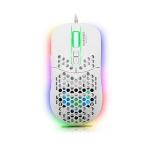 Mouse Gamer Rgb 7b 7200dpi Blanco Micronics Warrior Mic Gm827