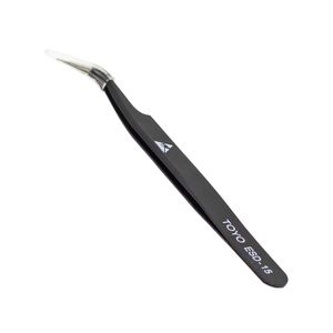 Pinza Antiestática Punta Curva ESD-15 Toyo