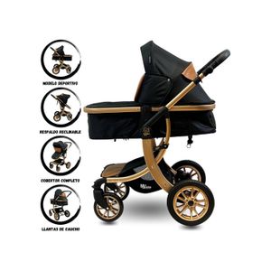 Coche Cuna Moisés Confort Kids Alfa Negro
