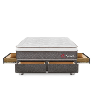 Cama Boreal Pocket SS Con 4 Cajones 2 Plazas