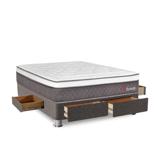 Cama Boreal Pocket SS Con 4 Cajones 2 Plazas