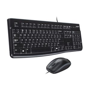 Teclado LOGITECH + Mouse MK120 USB Negro