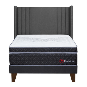 Dormitorio Europeo Platinium King Cabecera De Luxe Gris