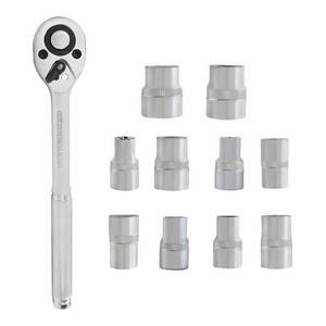 Set Llave Ratchet x1 + Dados 1/2" x10 Kamasa KM839