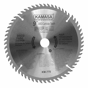 Disco Sierra para Madera 9" 60 Dientes Kamasa KM770