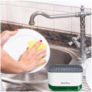 Dispensador de Lavavajillas con Esponja para Cocina Elegante DL1