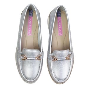 Zapato Mocasin Plataforma Mujer Corelli Daniela Plata